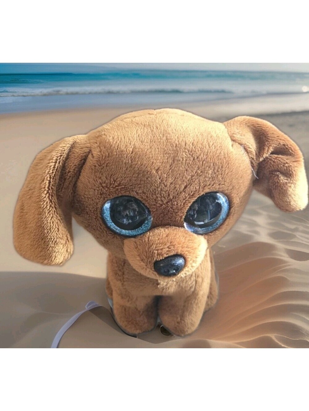 Ty Beanie Boos - DOUGIE the Brown Dachshund 6" Missing 1 Tag